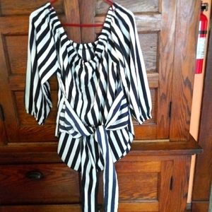 Plus Size 2x New Off Shoulder Short Sleeve Cool Material Blouse